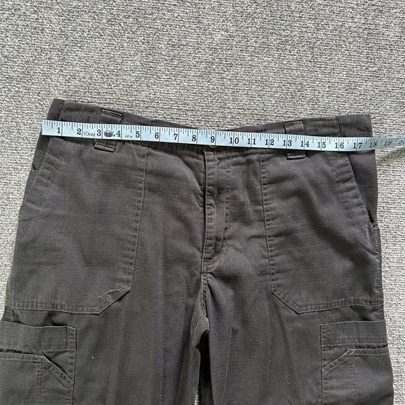 Carhartt Pants Men Medium Black Ripstop Boot Cut Cargo Scrubs Scrub 36x30 Work - Picture 5 of 13